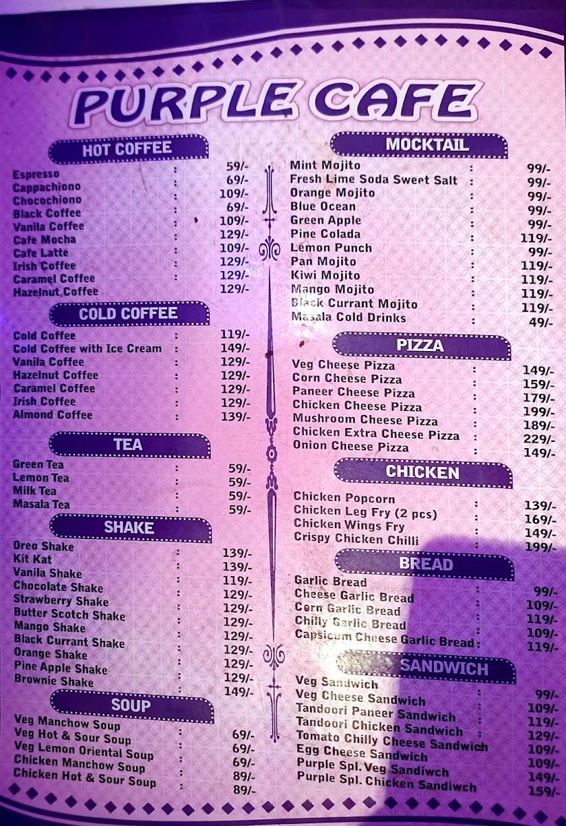 Menu - Purple Cafe photo 10