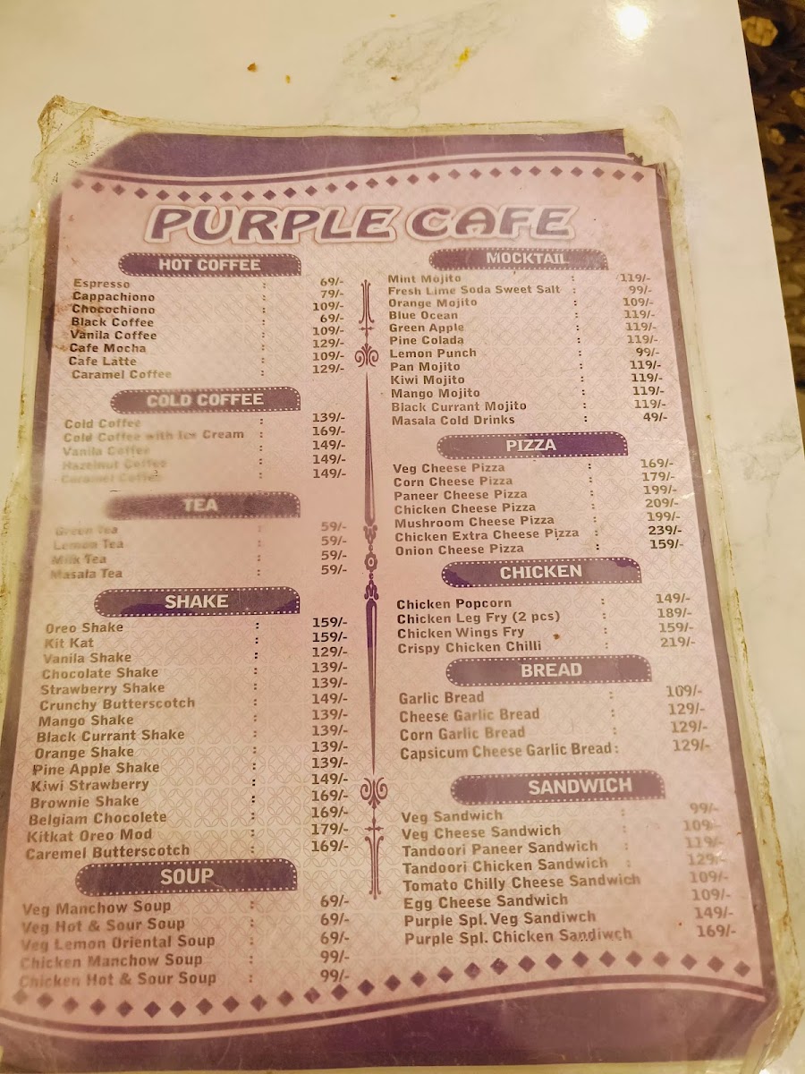 Menu - Purple Cafe photo 6